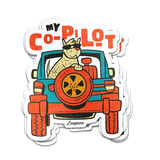 Co-Pilot Dog Sticker