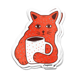 Morning Brew Cat Sticker