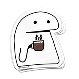 Coffee Shock Sticker