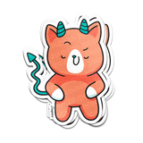 Mischievous Meow Sticker