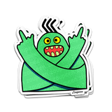 Don't Care Monster Sticker