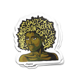Equality Advocate Afro Sticker