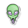 Out-of-This-World Alien Sticker