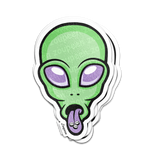 Out-of-This-World Alien Sticker