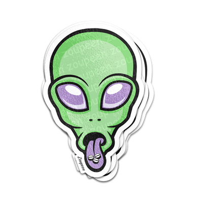 Out-of-This-World Alien Sticker