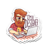 Creative Genius at Work Sticker