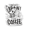 Zombie Coffee Lover Sticker