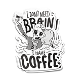 Zombie Coffee Lover Sticker