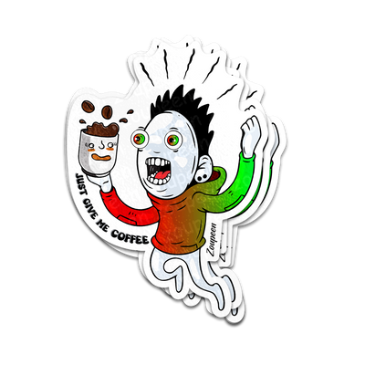 Caffeine Maniac Sticker