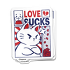 Love Sucks Cat Sticker