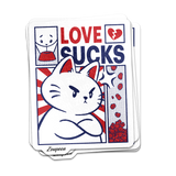 Love Sucks Cat Sticker