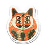 Cosmic Cat Conspiracy Sticker
