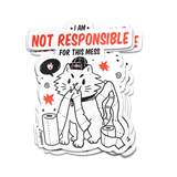 Mischief Managed Cat Sticker