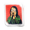Mona Lisa Scream Sticker