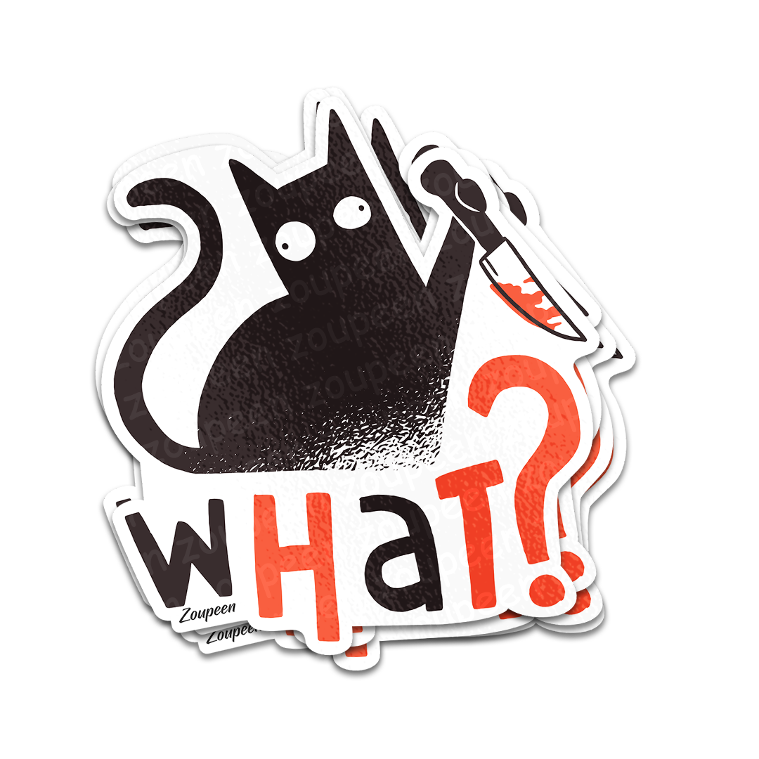 Murder Cat Sticker