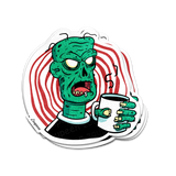 Zombie Coffee Crave Sticker